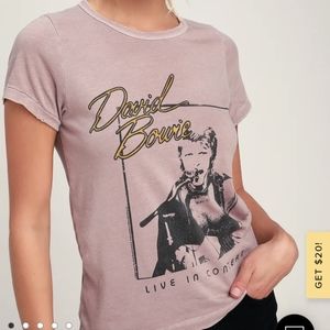 David Bowie Tour Mauve Tee